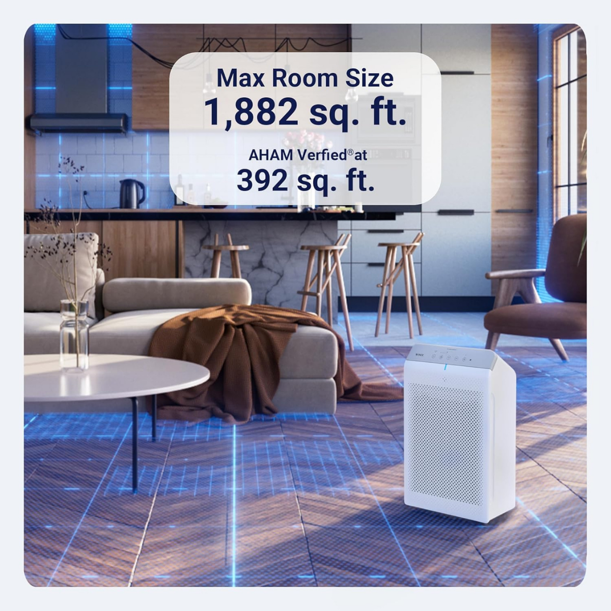 Winix 5530 Large Room Wi-Fi True HEPA Air Purifier - Infographic 2