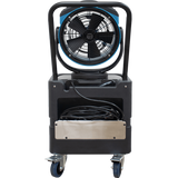 XPOWER 1000 CFM Outdoor Oscillating Misting Fan Water Pump Mobile Water Reservoir - Back