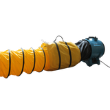 XPOWER 12-in. Ducting Hose 25-ft. - Attached to the Fan