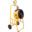 XPOWER 14-In. 2100 CFM Warehouse/Dock/Trailer Fan Kit w/ Mobile Trolley & LED Spotlight - Yellow - Main