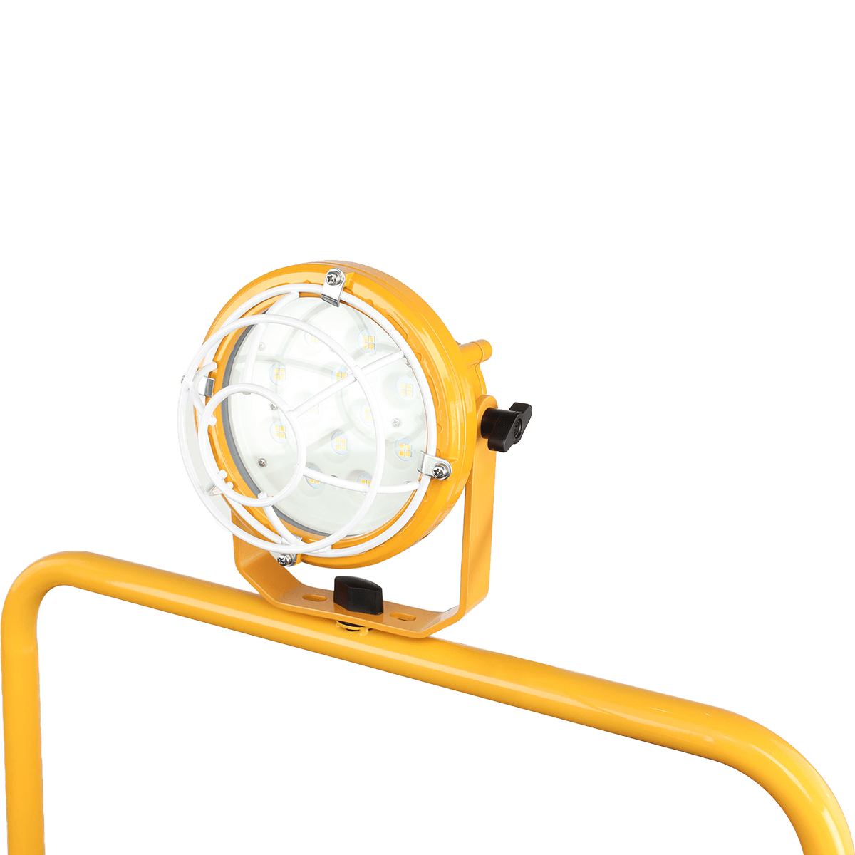 XPOWER 14-In. 2100 CFM Warehouse/Dock/Trailer Fan Kit w/ Mobile Trolley & LED Spotlight - Yellow - Spotlight