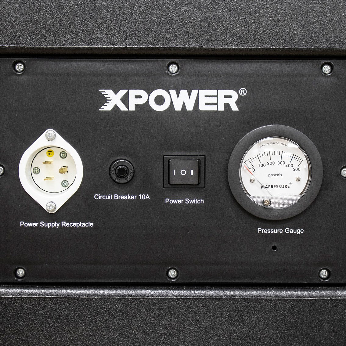 XPOWER Portable 3-Stage Filtration HEPA Air Purifier - Control Panel