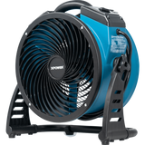 XPOWER FC-250AD Pro 13-in. Brushless DC Motor Air Circulator Utility Fan w/ Power Outlets - Right Angle