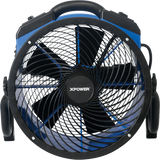 XPOWER FC-300 2100 CFM 4-Speed High Velocity Air Circulator - Front with Rack Down