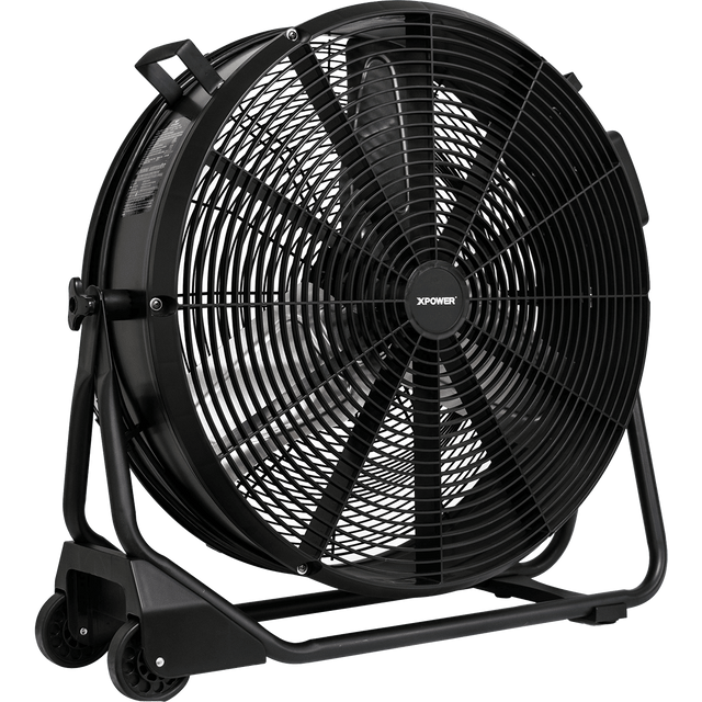 XPOWER 1/2 HP 5800 CFM Brushless DC High Velocity 24-In. Drum Fan