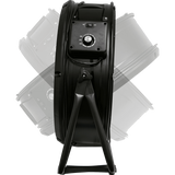 XPOWER 1/2 HP 5800 CFM Brushless DC High Velocity 24-In. Drum Fan - Rotation
