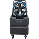 XPOWER 1000 CFM Battery Powered Outdoor Misting Fan - With Water Reservoir - Front