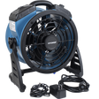 XPOWER 900 CFM Battery Powered Outdoor Misting Fan Hose Connection Charger and Hose Adaptor - Main
