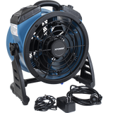 XPOWER 900 CFM Battery Powered Outdoor Misting Fan Hose Connection Charger and Hose Adaptor - Main