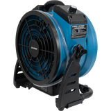 XPOWER 1000 CFM Battery Powered Outdoor Oscillating Misting Fan - Right Angle