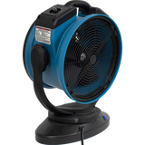 XPOWER 1000 CFM 3-Speed Oscillating Outdoor Misting Fan - Left Back Angle View