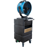 XPOWER 1700 CFM Misting Fan w/ Optional Water Reservoir - Fan with WT90 Reservoir - Back Angle