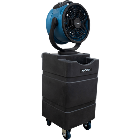 XPOWER 1700 CFM Misting Fan w/ Optional Water Reservoir - Fan with WT90 Reservoir - Main