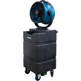 XPOWER 1700 CFM Misting Fan w/ Optional Water Reservoir - Fan with WT90 Reservoir - Angle