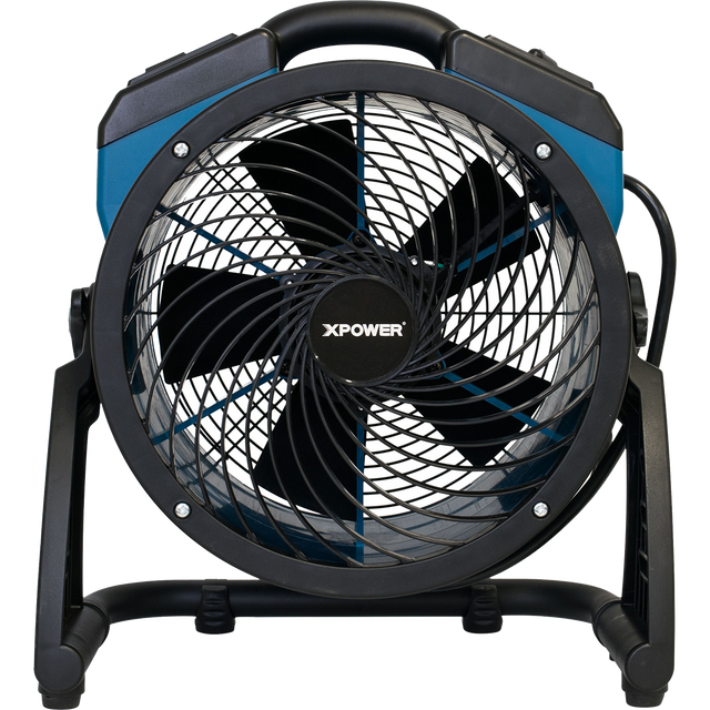 XPOWER 1100 CFM Industrial Axial Air Mover - Front