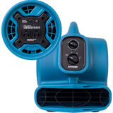 XPOWER 925 CFM Air Mover - Controls are located in front and on the side panel.