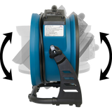 XPOWER 1300 CFM Industrial Axial Air Mover - 360 Degree Rotation