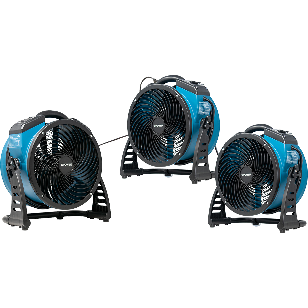 XPOWER 1300 CFM Industrial Axial Air Mover - Daisy Chain