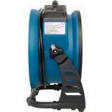 XPOWER 1300 CFM Industrial Axial Air Mover - Left Side