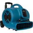 XPOWER 1/2 HP 2800 CFM 3-Speed Air Circulator w/Telescopic Handle & Wheels