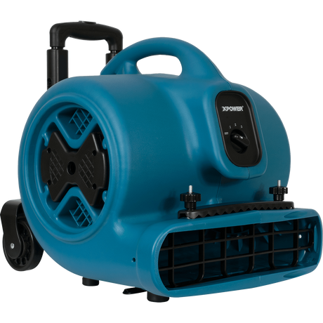 XPOWER 1/2 HP 2800 CFM 3-Speed Air Circulator w/Telescopic Handle & Wheels