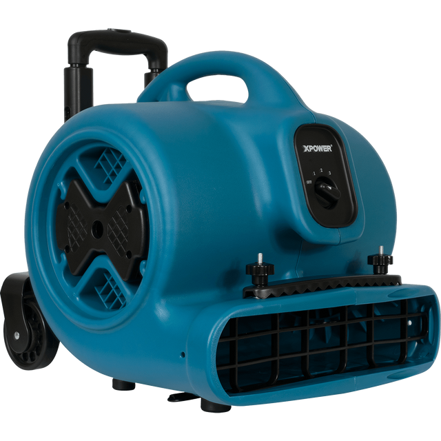 XPOWER 1/2 HP 2800 CFM 3-Speed Air Circulator w/Telescopic Handle & Wheels