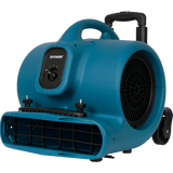 XPOWER 1/2 HP 2800 CFM 3-Speed Air Circulator w/Telescopic Handle & Wheels - Right Angle View