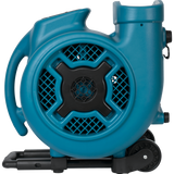 XPOWER 3/4 HP 3200 CFM 3-Speed Air Mover w/Telescopic Handle - 90 Degree Tilt