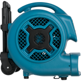 XPOWER 3/4 HP 3200 CFM 3-Speed Air Mover w/Telescopic Handle - Left Side View