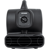 XPOWER P-80A 600 CFM Mini Mighty Air Mover - Black - Front