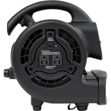XPOWER P-80A 600 CFM Mini Mighty Air Mover - Black - Left Side