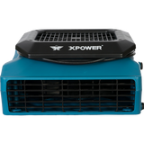 XPOWER 1/3 HP 1050 CFM 3-Speed Low Profile Air Mover - Front View