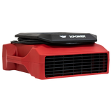 XPOWER 1/3 HP 1050 CFM 3-Speed Low Profile Air Mover - Red