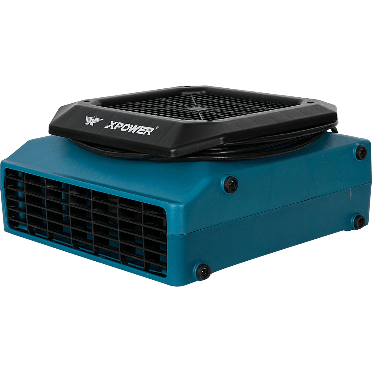 XPOWER 1/3 HP 1050 CFM 3-Speed Low Profile Air Mover - Right Angle