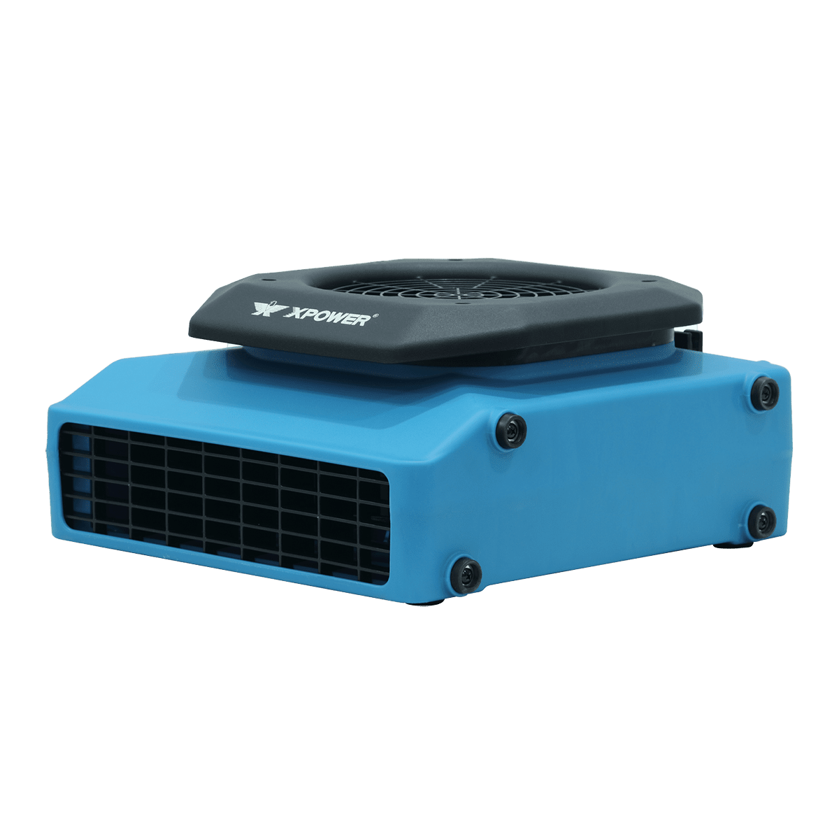 XPOWER PL-650A 650 CFM 1/3 HP Low Profile Air Mover - Angle