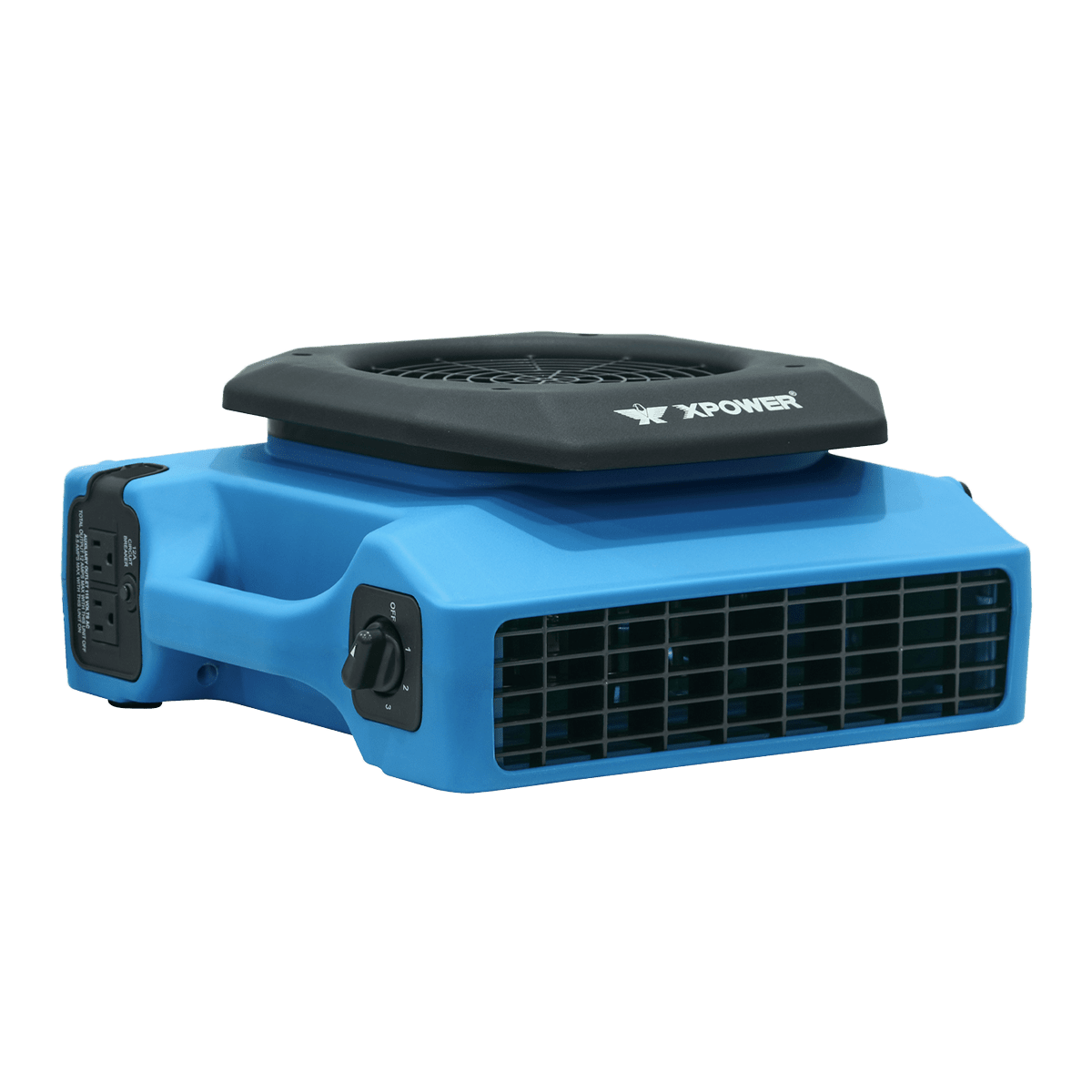 XPOWER PL-650A 650 CFM 1/3 HP Low Profile Air Mover - Main