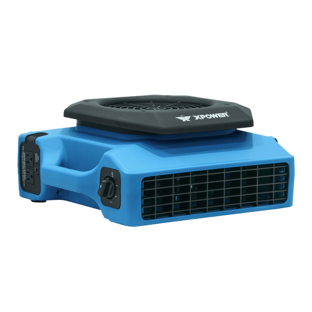 XPOWER PL-650A 650 CFM 1/3 HP Low Profile Air Mover - Main