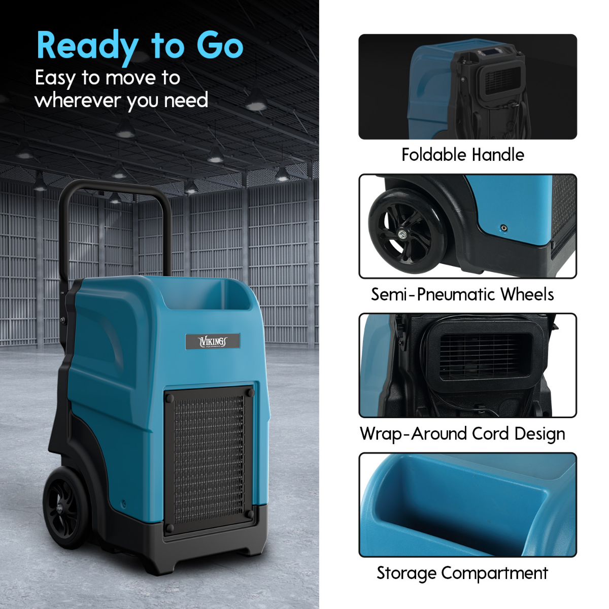 XPOWER Viking CD-90L Commercial LGR Dehumidifier - Infographic 5