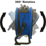 XPOWER 1720 CFM High Temperature Axial Fan - 360 Degree Rotation