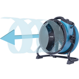 XPOWER 2100 CFM X-39AR Professional Sealed Motor Axial Fan - Blue Airflow