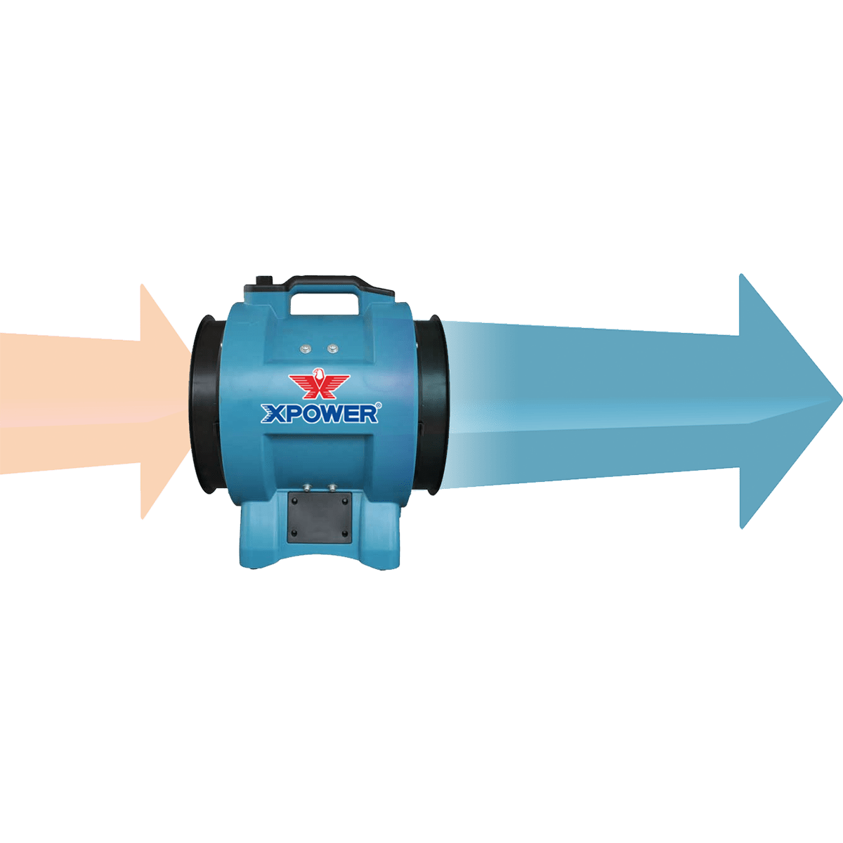 XPOWER X-8 1/3 HP Confined Space 8-In. Industrial Fan