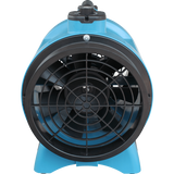 XPOWER X-8 Confined Space 8-In. Industrial Fan - Back View