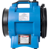 XPOWER X-8 Confined Space 8-In. Industrial Fan - Left Side View