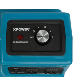 XPOWER X-2480A Professional 3-Stage Mini HEPA Air Scrubber Blue - Controls