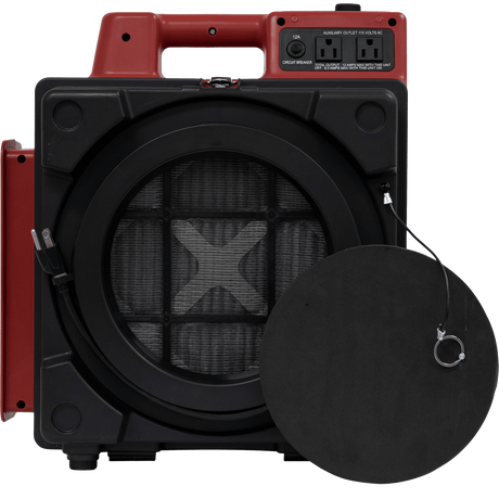 XPOWER X-2480A Professional 3-Stage Mini HEPA Air Scrubber Red -  Main