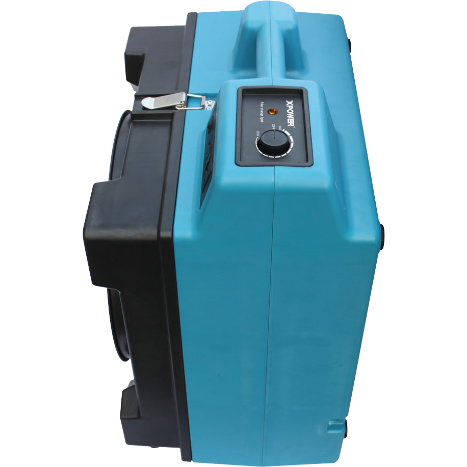 XPOWER X-3400A Professional 3-Stage HEPA Air Scrubber - Right Side