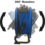 XPOWER 3600 CFM High Temperature Axial Fan - 360 Degree Rotation