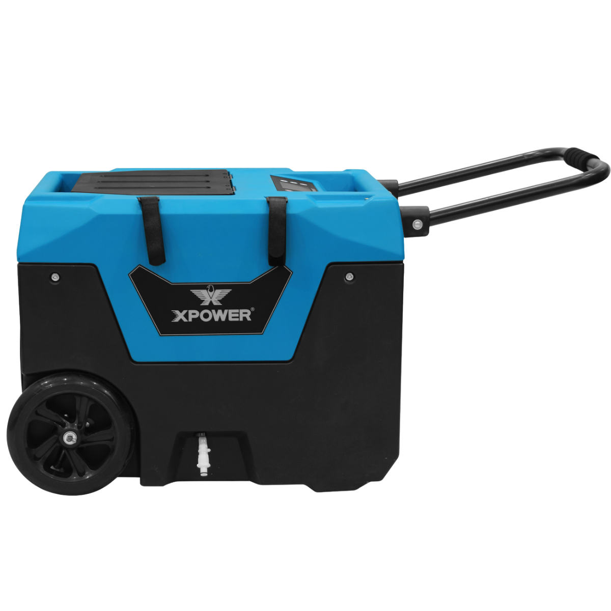 XPOWER XD-130Li 125 Pint LGR Commercial Dehumidifier w/ Auto Purge Pump - Angle 2