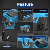 XPOWER XD-130Li 125 Pint LGR Commercial Dehumidifier w/ Auto Purge Pump - Infographic 1