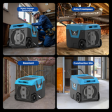 XPOWER XD-130Li 125 Pint LGR Commercial Dehumidifier w/ Auto Purge Pump - Infographic 6